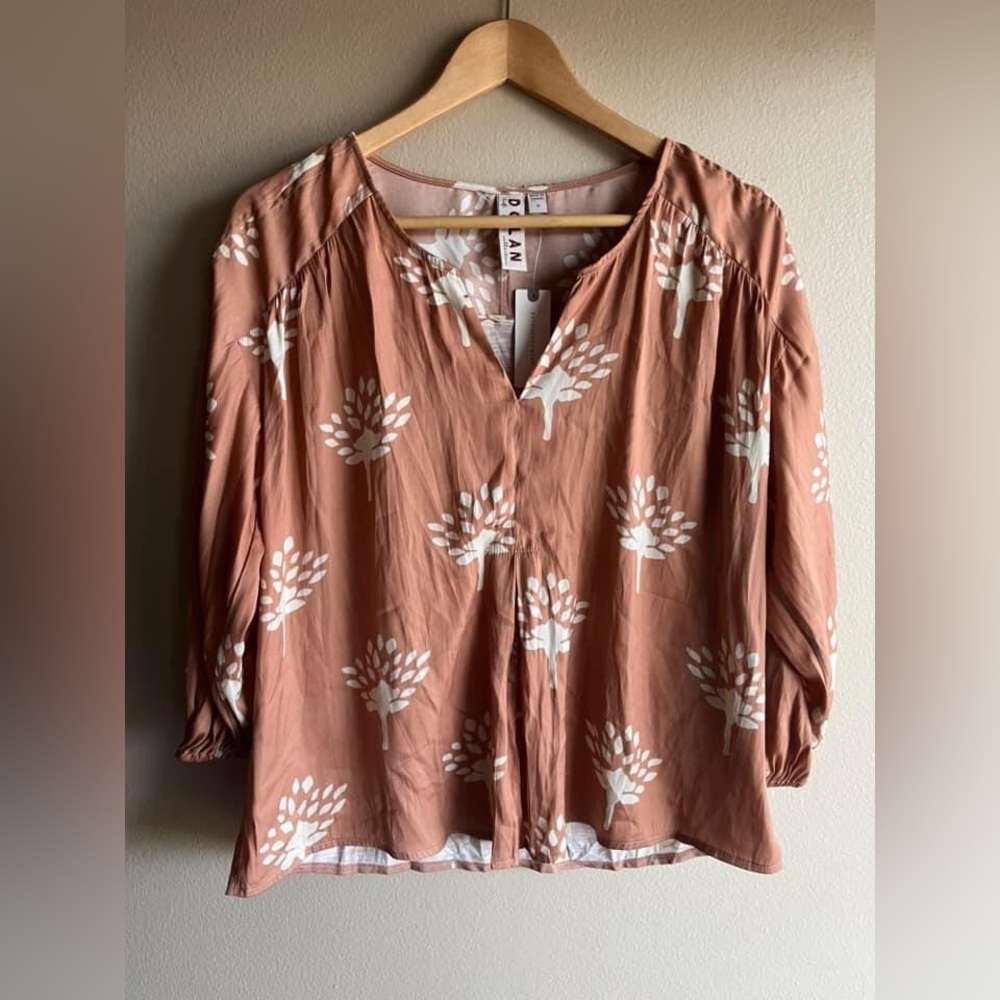 Dolan Left Coast Alvia Anthropologie Floral Print Blouse Size Medium NEW